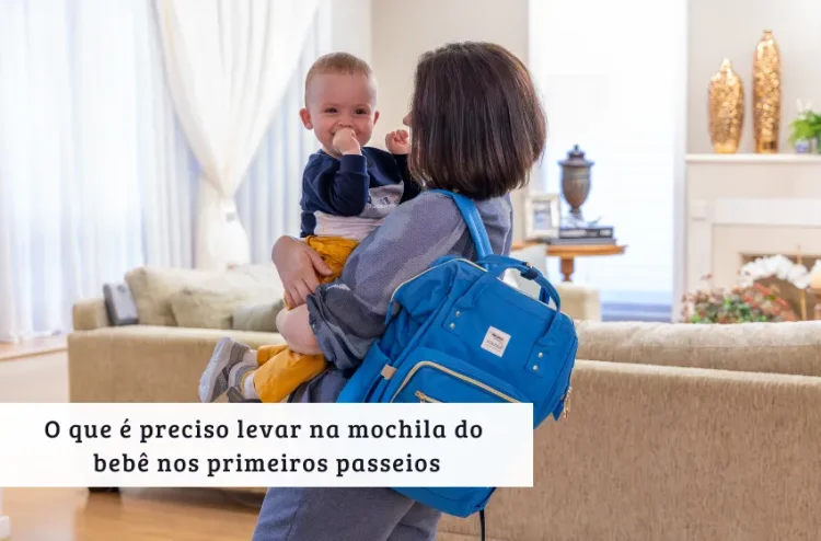 O que é preciso levar na mochila do bebê nos primeiros passeios